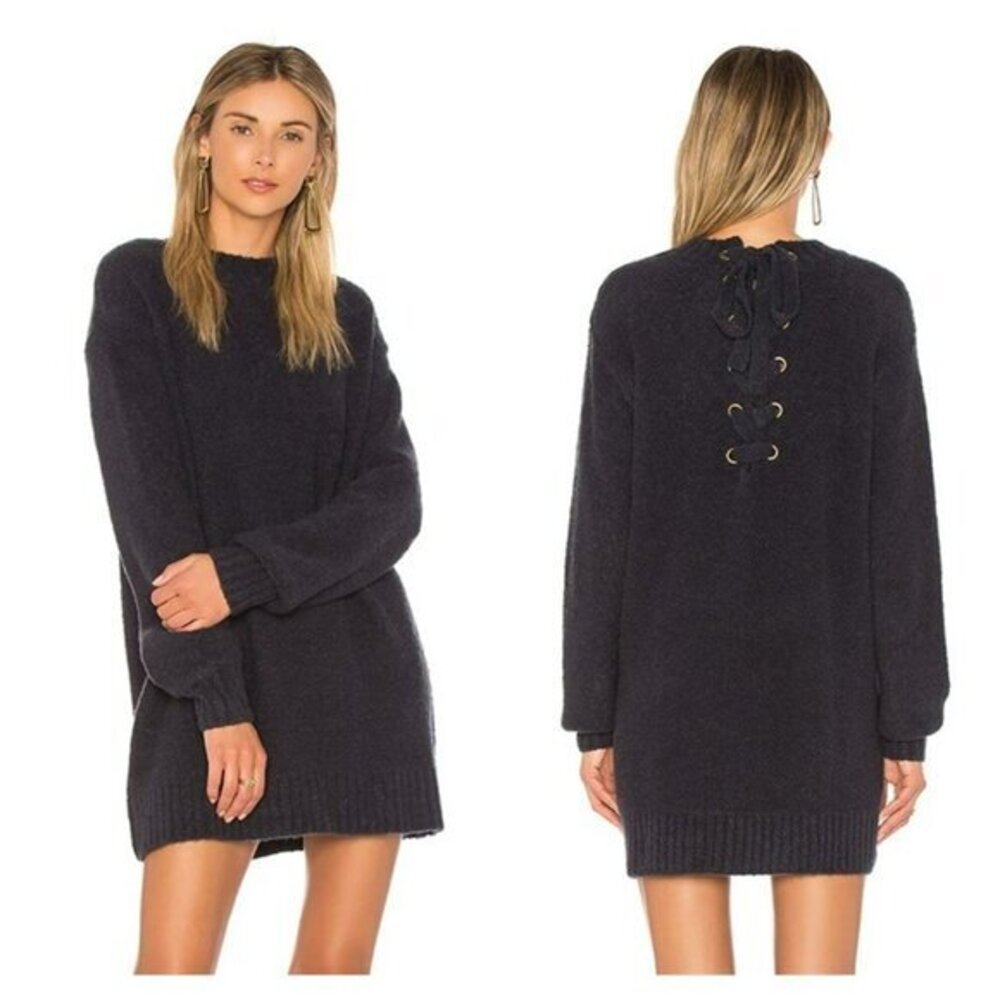 Lovers and Friends Suki Sweater Dress in Navy